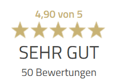 4,90 von 5 — Sehr Gut — 50 Bewertungen auf ProvenExpert